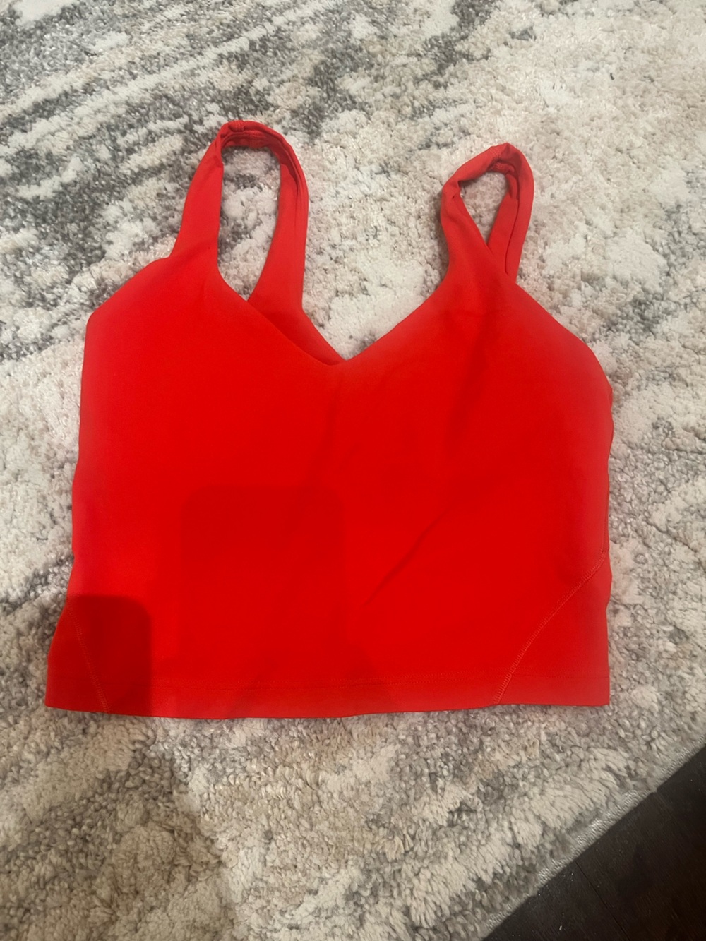 Red Lululemon Align tank size 4